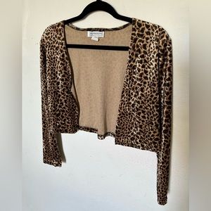 Cheetah print long sleeve shirt